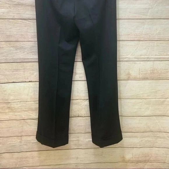Ralph Lauren Black Label Dress Pants Cuff Hem Elastic Wool Blend Trouser - Picture 11 of 12